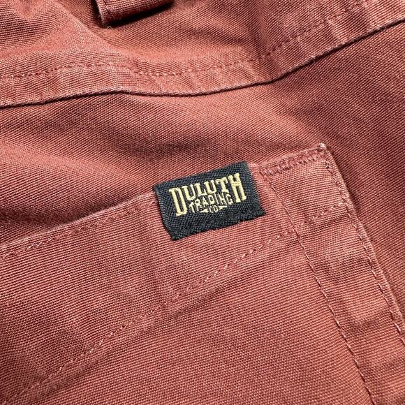 Duluth Trading Co Pants Womens 12 Rust Red Rootstock Gardening Jogger Cotton - Picture 7 of 13